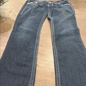 True Religion Dark Blue Straight Leg Jeans